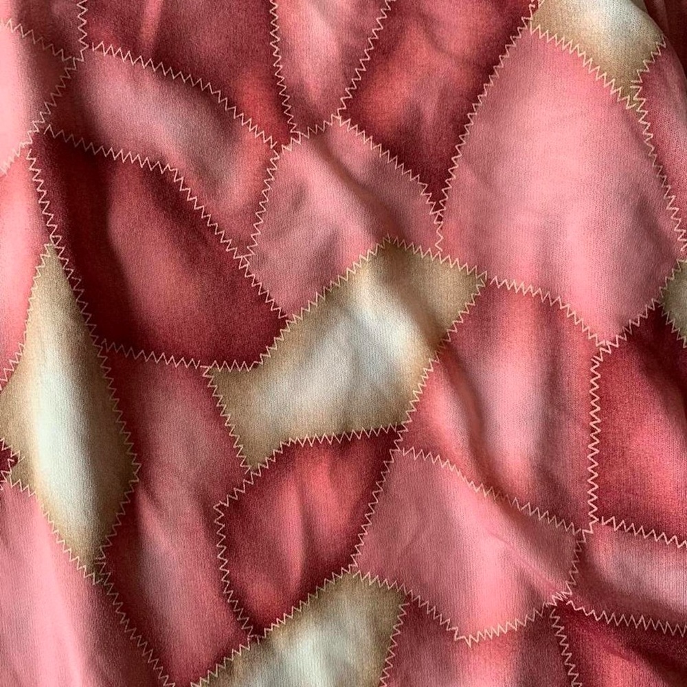 Vintage 90s Patchwork Patterned Fairy Blouse - image 3